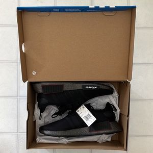 NWB Adidas NMD R1 Black, Red, and Blue Athletic Shoes/Sneakers